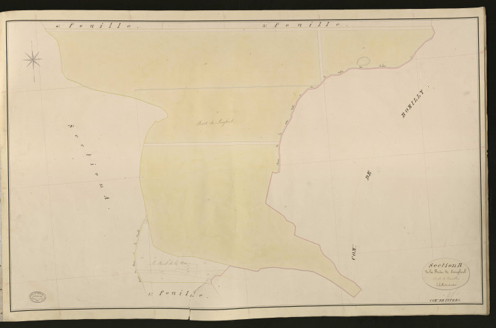Pitres. Section B _ de la Forêt de Longboel _ 2e de 4 Feuilles