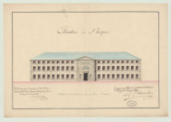 Evreux _Hospice rue Saint-Louis. Projet 2 _ " Dépôt de mendicité et l'hospice " .
