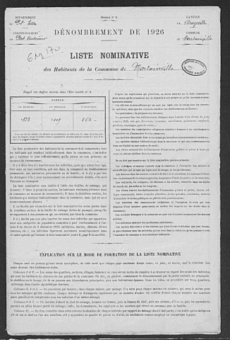 MARTAINVILLE 1926