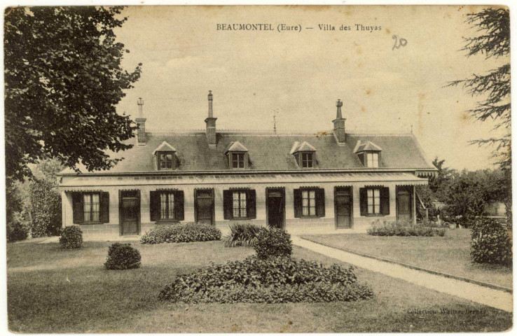 Beaumontel. Villa des Thuyas.