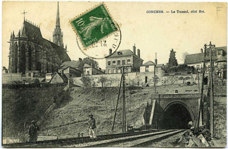 Conches-en-Ouche. Le Tunnel, côté Est.