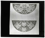 Dessin du manteau impérial de Vienne (Autriche) et du manteau impérial de Metz (Moselle).