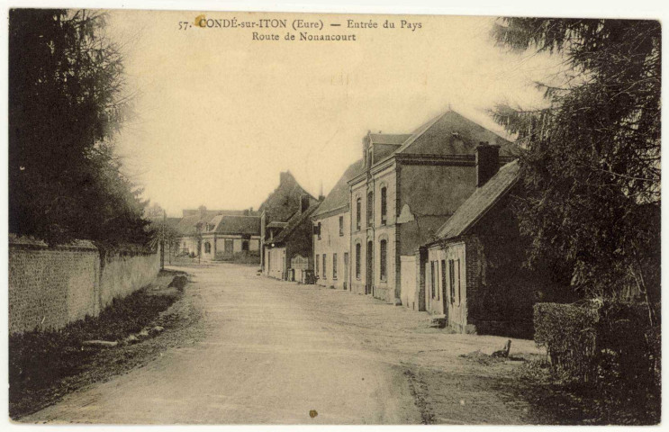 Condé-sur-Risle. Entrée du Pays- Route de Nonancourt.