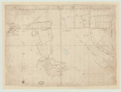 Barre-en-Ouche (La) - " Plan et arpentage de l'ainesse de La Normandière size es paroisses de La Barre, Gizey et La Noé…" *