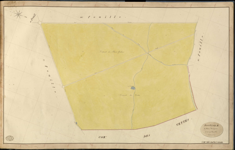 Baux-Sainte-Croix (Les). Section A _ de mare Joucqueuse _ 8e de 19 Feuilles