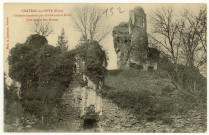 Château-sur-Epte. Château construit par Guillaume le- Roux-Une partie des Ruines.