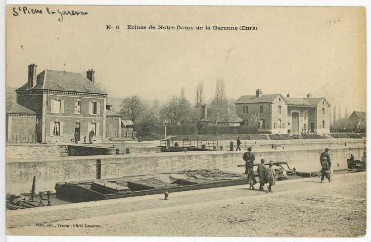Saint-Pierre-la-Garenne. Ecluse de Notre-Dame de la Garenne (Eure).