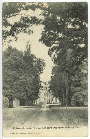 Sainte-Opportune-la-Mare. Château de St-Thurien, par Saint-Opportune-la-Mare.