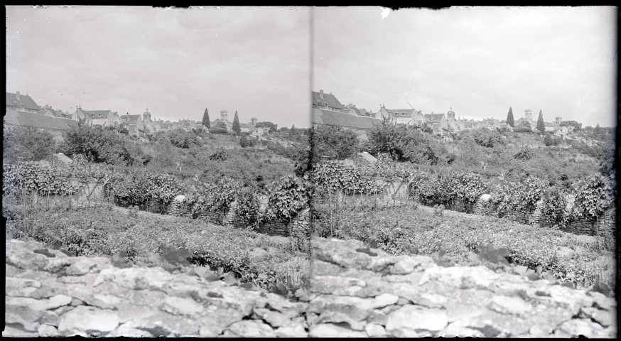Vue d'ensemble de Vézelay (Yonne).