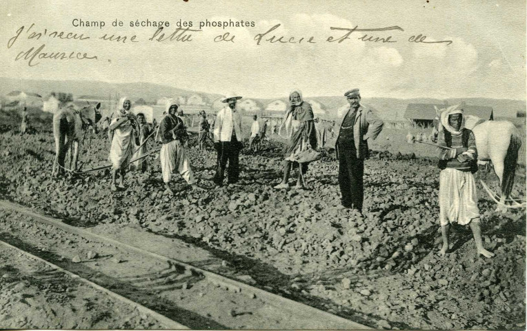 Champ de séchage des phosphates
