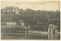 Herqueville. Portejoie (Eure) - Vue sur le Château d'Herqueville.
