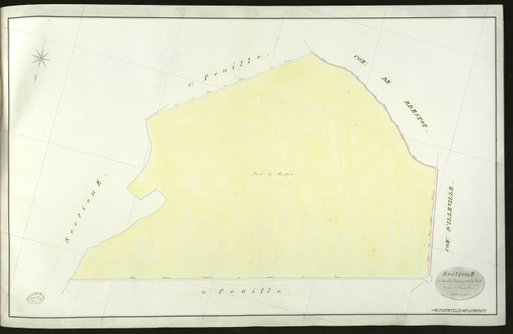 Appeville-dit-Annebaut. Section D _ du Moulin Becquerel et de la Forêt _ 2e de 4 Feuilles