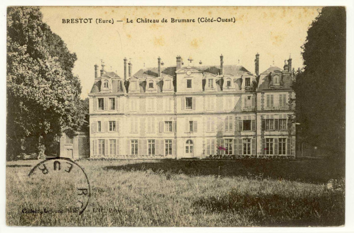 Brestot. Le Château de Brumare (Côté Ouest).
