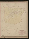 Hogues (Les). Tableau d'assemblage du Plan Parcellaire de la Commune des Hogues _ Canton de Lyons-la-Forêt - Andelys - Eure. _ Terminé sur le terrain le 15 octobre 1848, sous l'administration de M. Fléau, Préfet - M. Dumont, Maire et sous la direction de M. Violas, Directeur des Contributions directes. _ M. Le Fébure, Géomètre en Chef. _ Par M. Le Grain, Géomètre de 1re classee