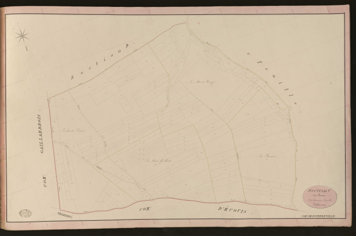 Touffreville. Section C _ des Brosses _ 2e et dernière Feuille