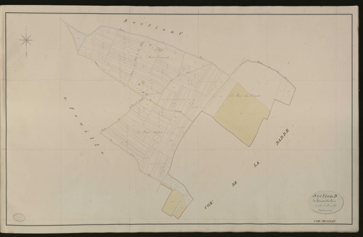 Gisay-la-Coudre. Section D _ du hameau des Rues _ 1er de 2 Feuilles