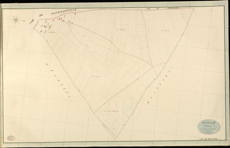 Drucourt. Section B _ du Maurey _ 3e et dernière Feuille