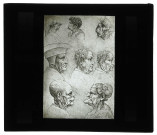 Caricatures de Léonard de Vinci « Les Têtes grotesques de Windsor ».
