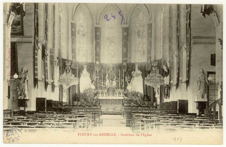 Fleury-sur-Andelle. Intérieur de l'Eglise.