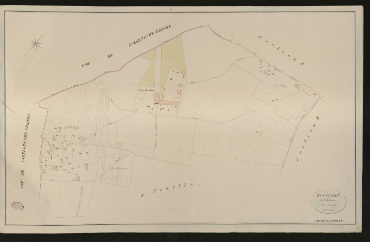 Plainville. Section C _ du Val-Auger _ 1re de 2 feuilles