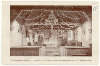 Boissière (La). Intérieur de l'Eglise. Fêtes de Sainte-Thérèse de l'Enfant-Jésus.