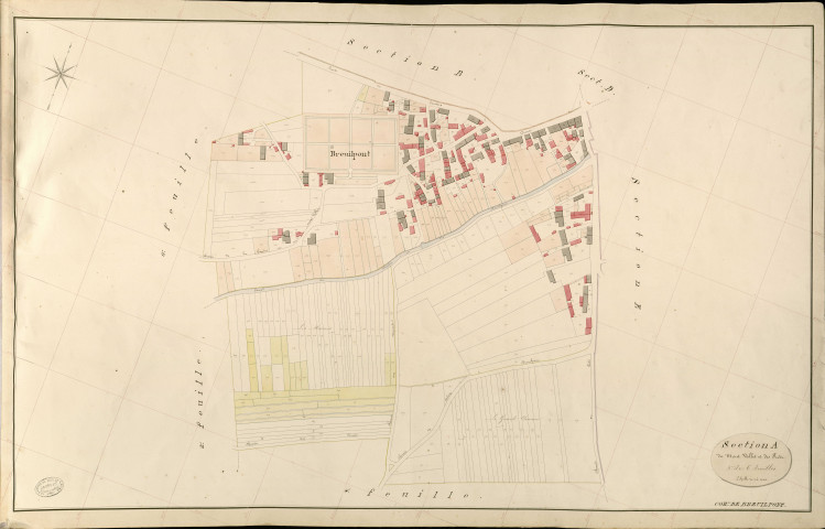 Breuilpont. Section A _ du Mont Vallet et des Prés _ 5e de 6 Feuilles