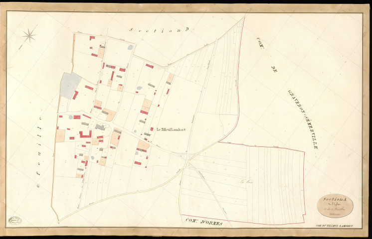 Tilleul-Lambert (Le). Section A _ de l'Eglise _ 1re de 2 Feuilles