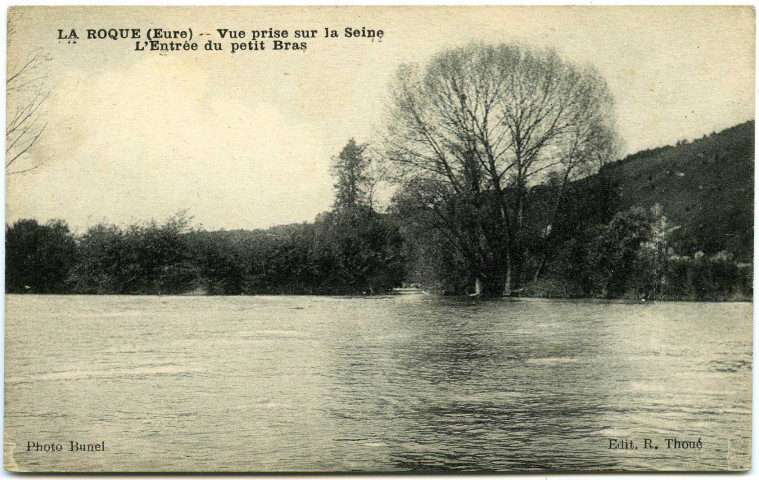 Roquette (La). La Roque. - Vue prise sur la Seine. - L'Entrée du Petit Bras.