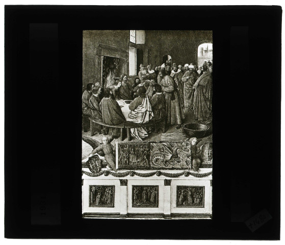 Musée de Chantilly (Oise), tableau de Jean Fouquet « la Cène ».