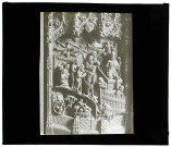 Église de Sainte-Marguerite-de-l'Autel (Eure), maître-autel en bois, détail du Jugement Dernier.
