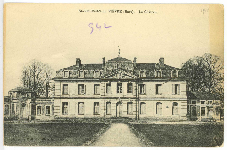 Saint-Georges-du-Vièvre. Le Château.
