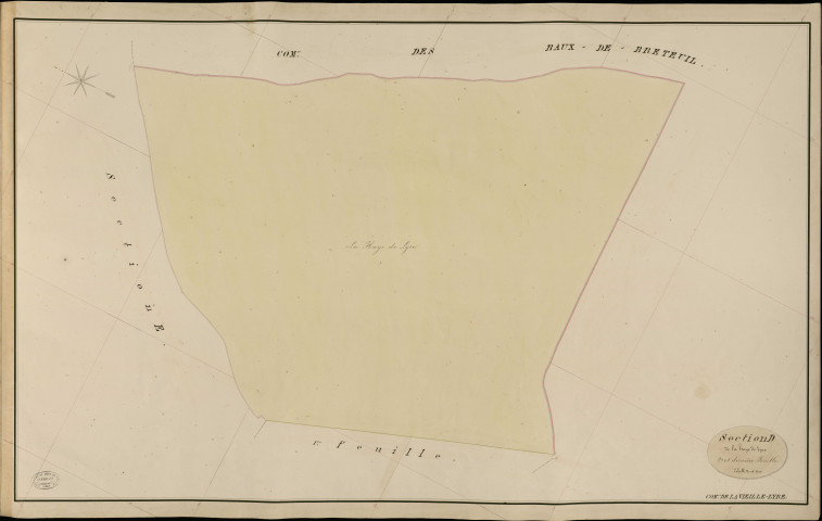 Vieille-Lyre (La). Section D _ de la Haye de Lyre _ 2e et dernière Feuille
