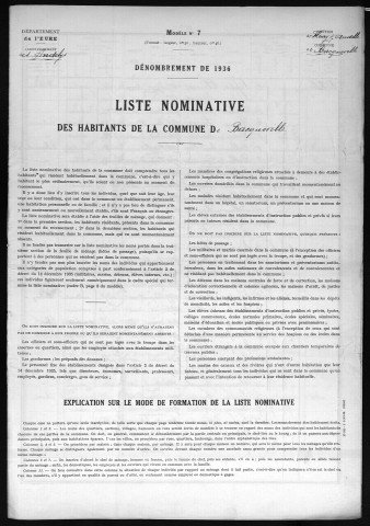 BACQUEVILLE 1936