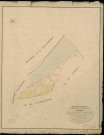 Aizier. Tableau d'assemblage _ du Plan Parcellaire de la Commune d'Aizier _ Canton de Quillebeuf - Pontaudemer - Eure. _ Terminé sur le Terrain en 1824, sous l'administration de M. de Chambaudoin, Préfet _ M. Roselet, Maire _ sous la Direction de M. Aubelin, Directeur des Contributions directes _ M. Hautier, Géomètre en Chef. _ Par M. Gérard, Géomètre de 1re classe.