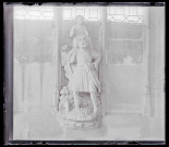 Statue de Saint-Christophe de l'église de Guiry-en-Vexin (Val-d'OIse).