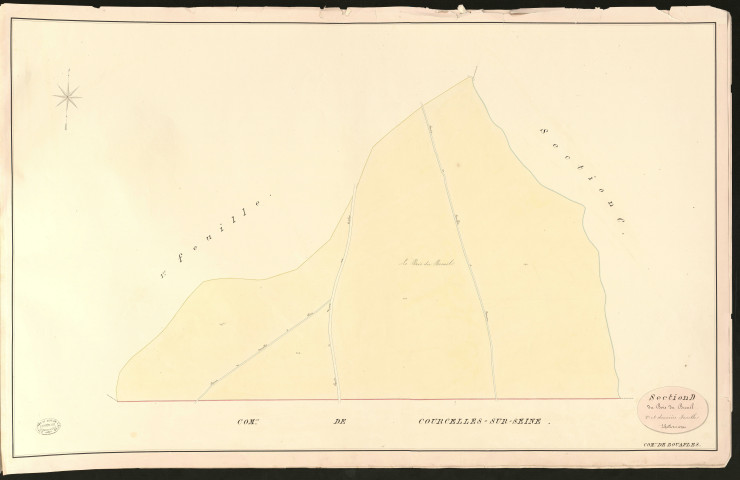 Bouafles. Section D _ du Bois du Breuil _ 2e et dernière Feuille