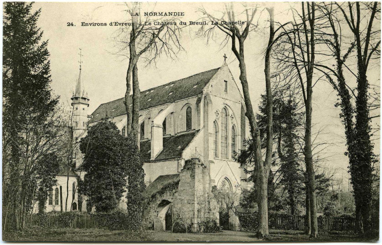 Marcilly-sur-Eure. Environs d'Evreux - Le Château du Breuil - La Chapelle.
