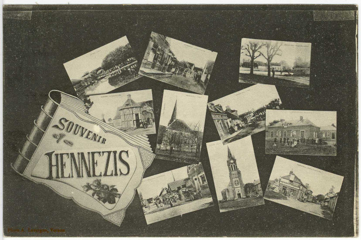 Hennezis. Carte souvenir.