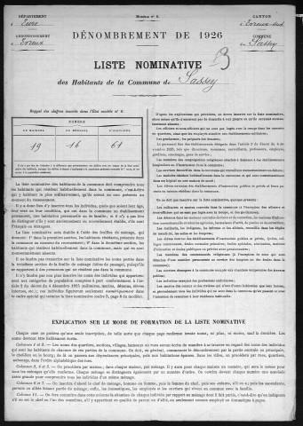 SASSEY 1926