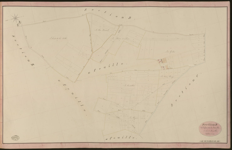Nojeon-le-Sec. Section D _ de l'Eglise et de la Tourelle _ 1re de 4 Feuilles