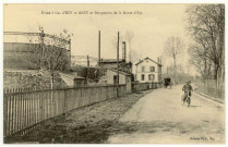 Ezy-sur-Eure. Usines à Gaz d'Ezy et Anet et Perspective de la Route d'Ezy.