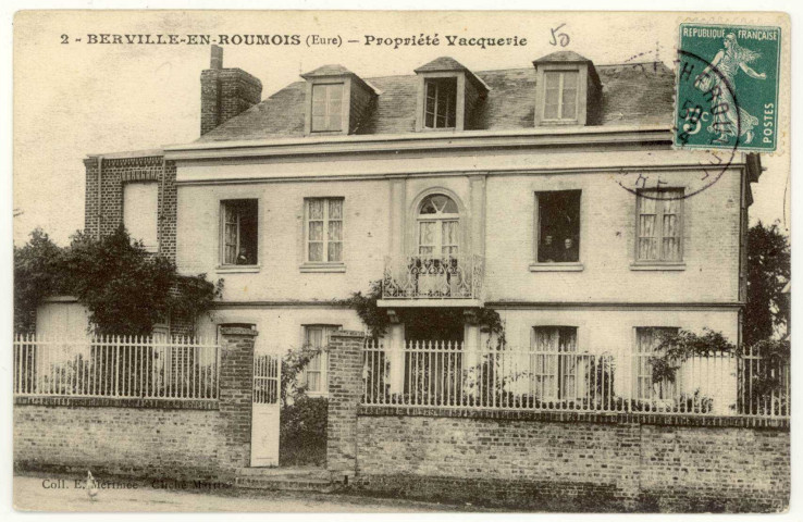Berville-en-Roumois. Propriété Vacquerie.
