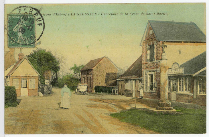 Saussaye (La). Carrefour de la Croix de St-Martin.