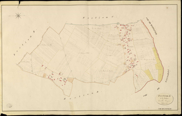 Surville. Section A _ de la Vacherie _ Feuille Unique