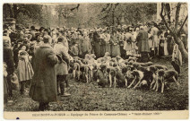 Beaumont-le-Roger. Equipage du Prince de Caraman-Chimay- "Saint-Hubert 1923".