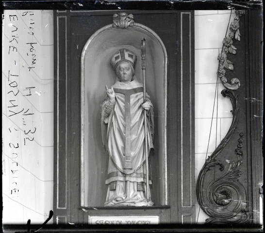 Statue de Saint-Sulpice de l'église de Tosny (Eure).