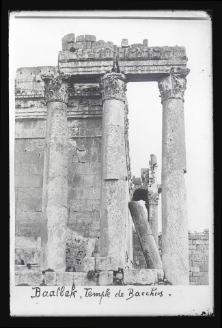 Temple de Bacchus à Baalbeck (Liban).