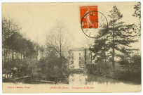 Ménilles. Paysage sur la Rivière.