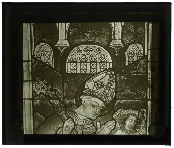 Église Saint-Taurin d'Évreux (Eure), vitrail "La légende de Saint-Taurin", détail.