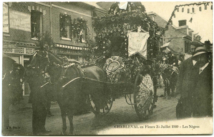 Charleval. Fêtes des Fleurs du 25 Juillet 1909 - Les Nègres.